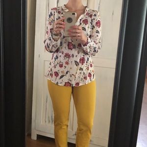 Old navy mustard crop pants